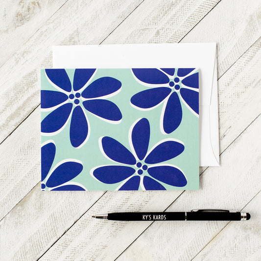 Blue Daisy Card - 6 Pack