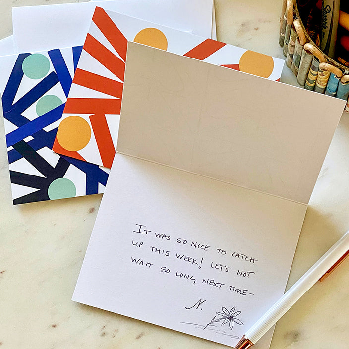 a handwritten note inside a Ky's Kard